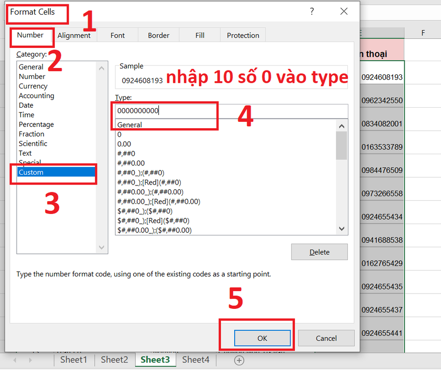 H ng d n m t s c ch hi n th s 0 trong excel d thao t c